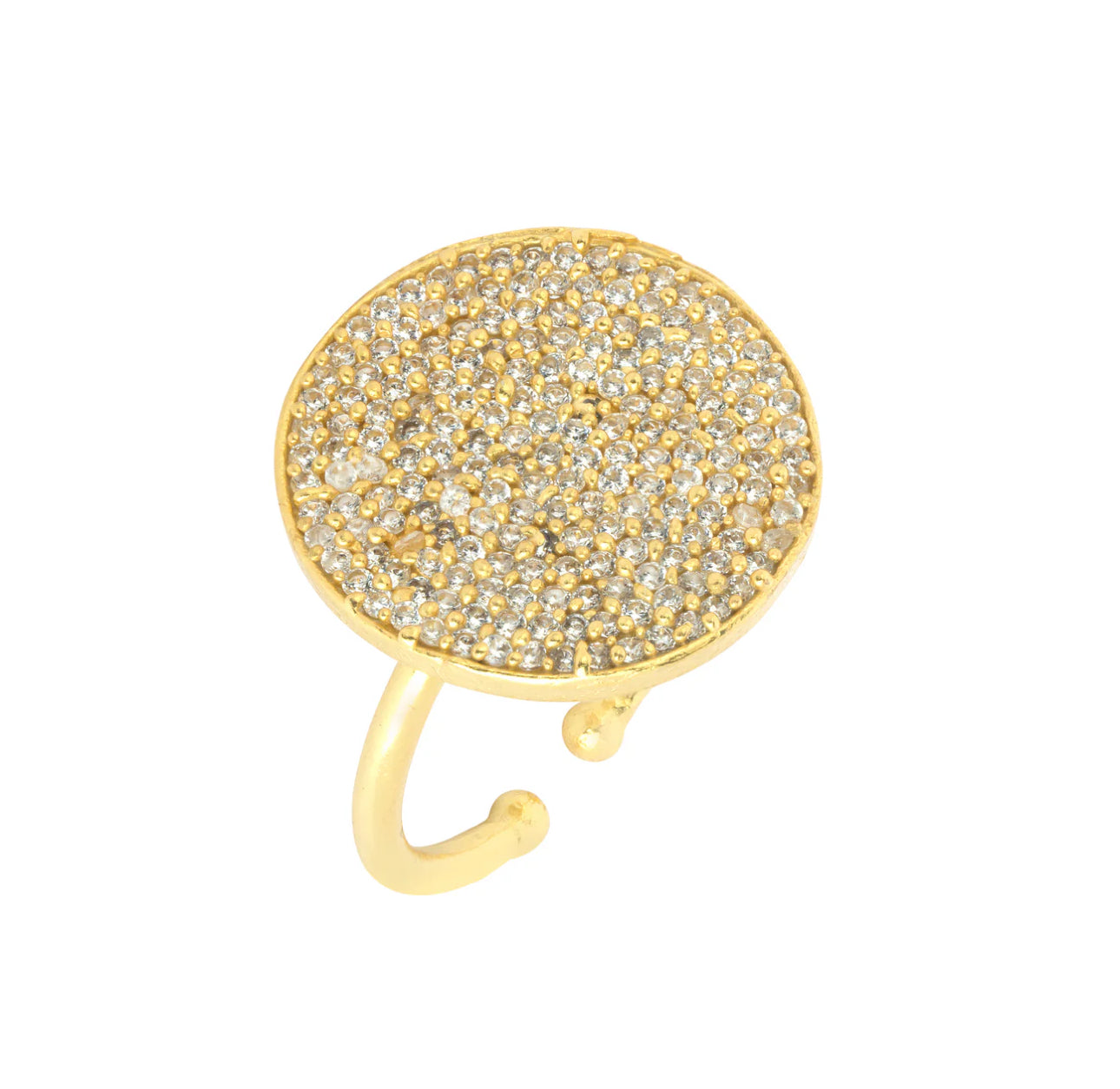 ASHIANA London | Tully Crystal Disc Ring