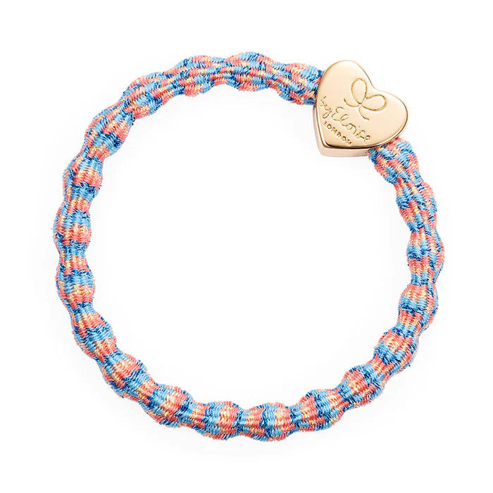 Metallic Coral Reef Hair Band with Gold Heart