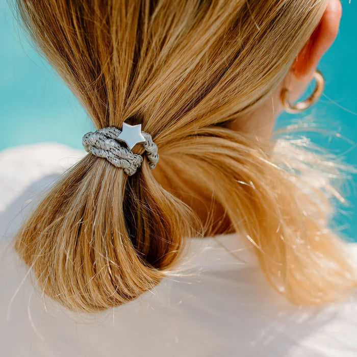 BY ELOISE London | Silver Woven Hair Band with Silver Star