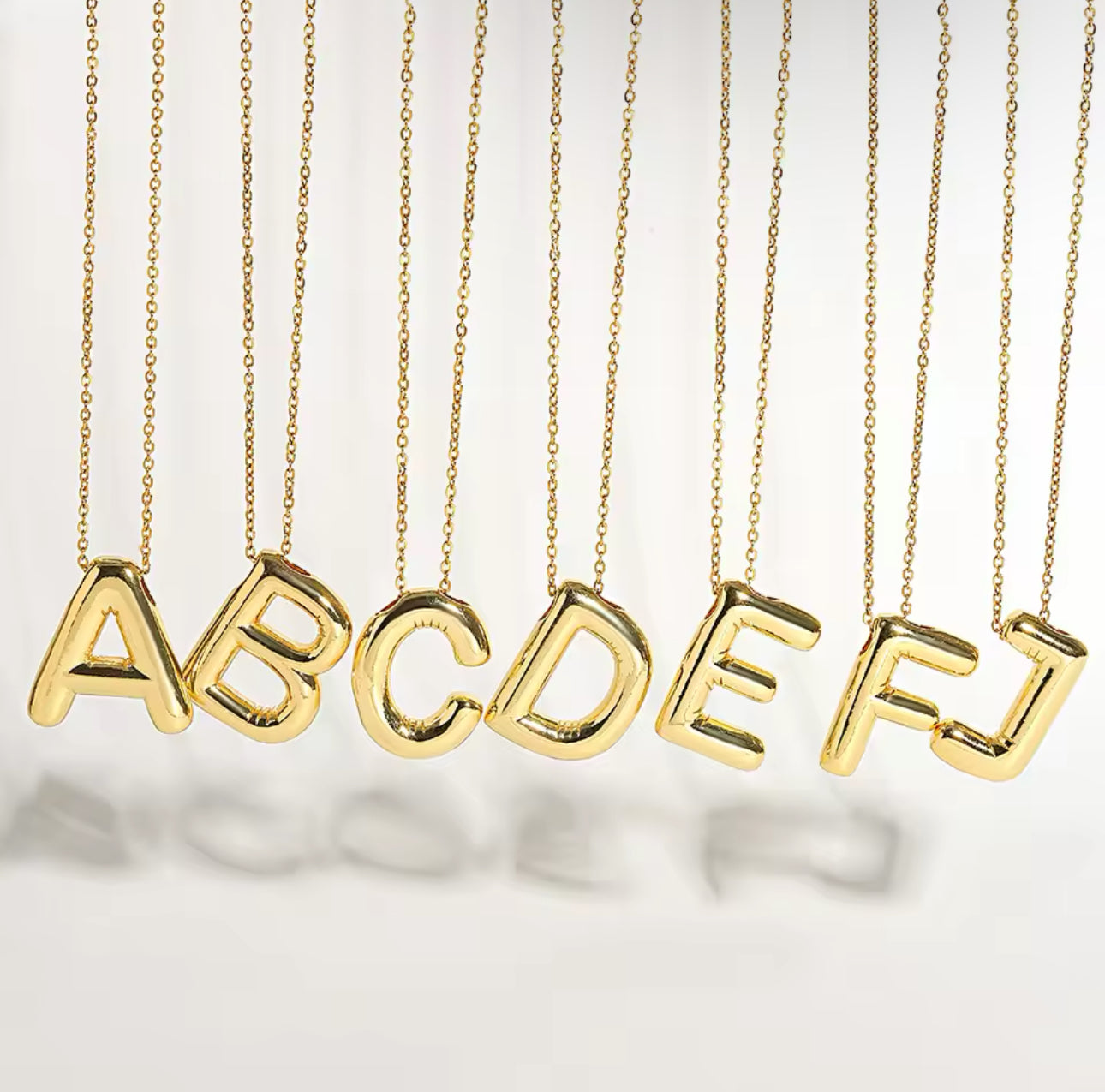 TORIA LEE | Gold Alphabet Necklace