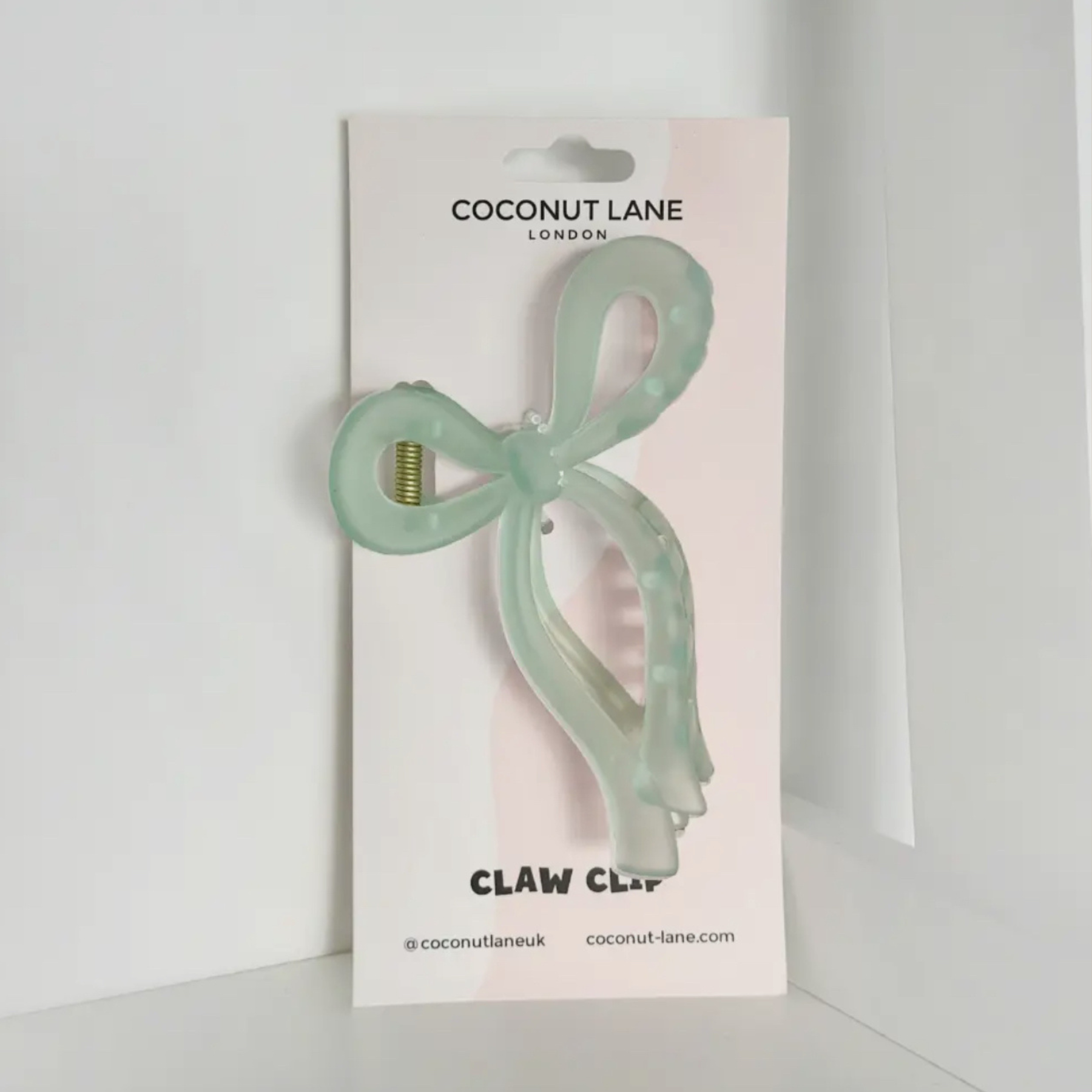Green Bow Claw Hair Clip