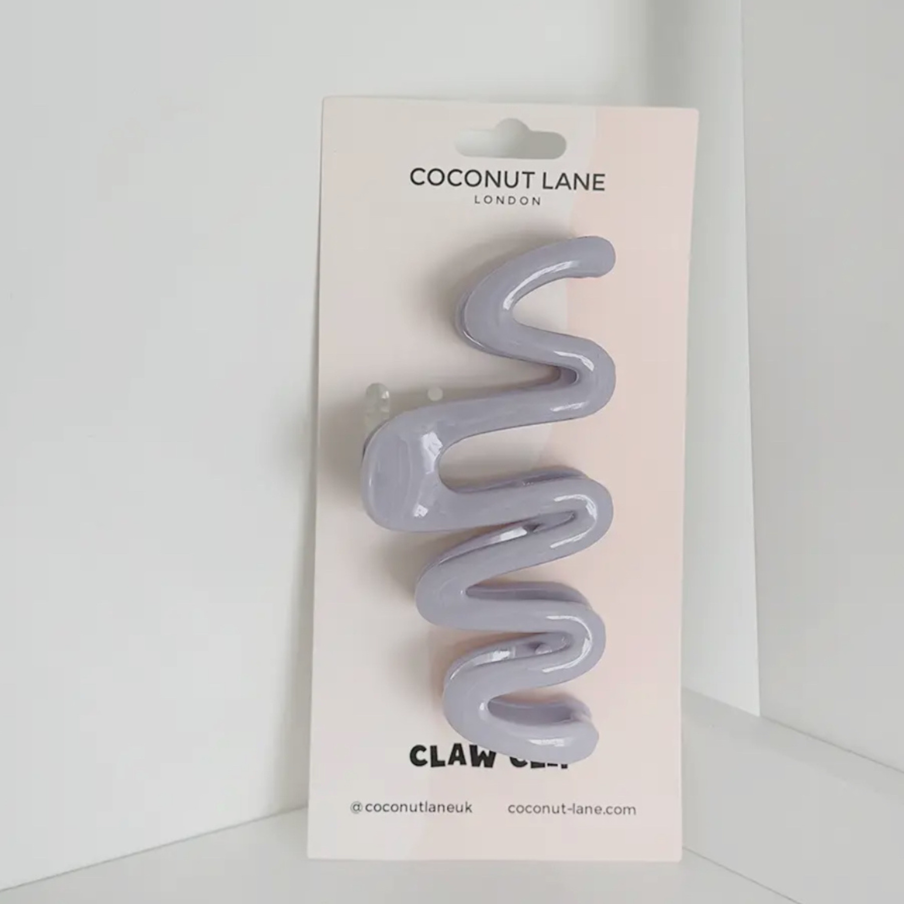 Lilac Squiggle Claw Hair Clip