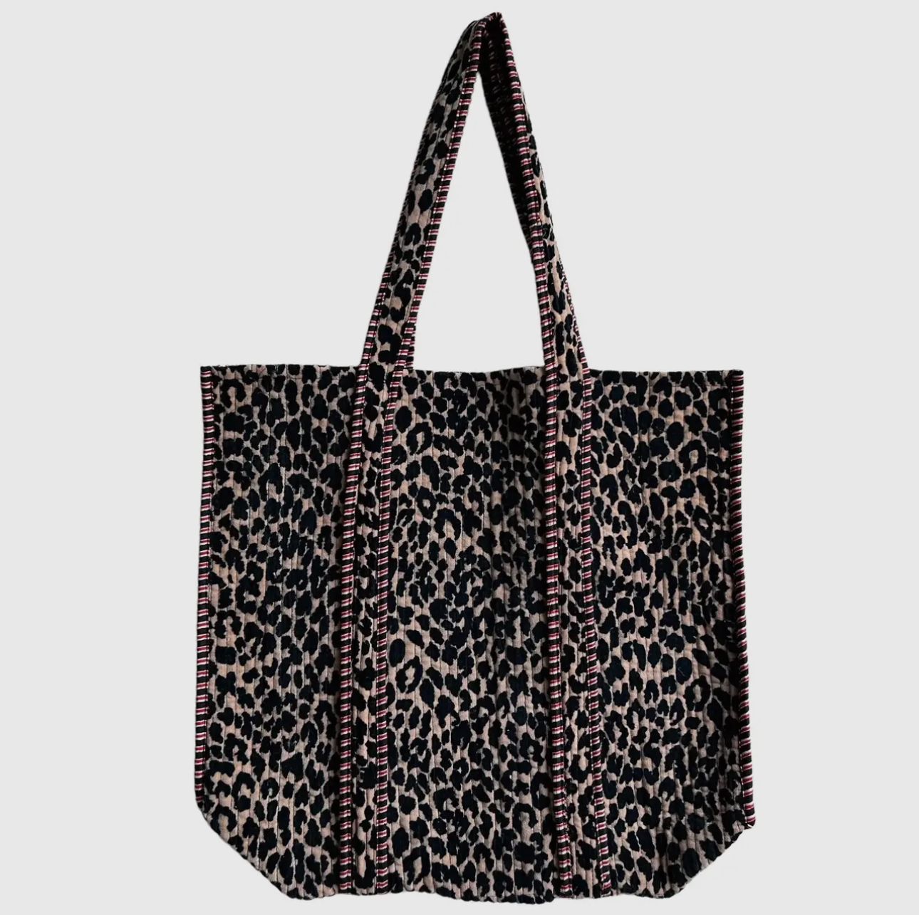 Leopard Quilted Tote Bag