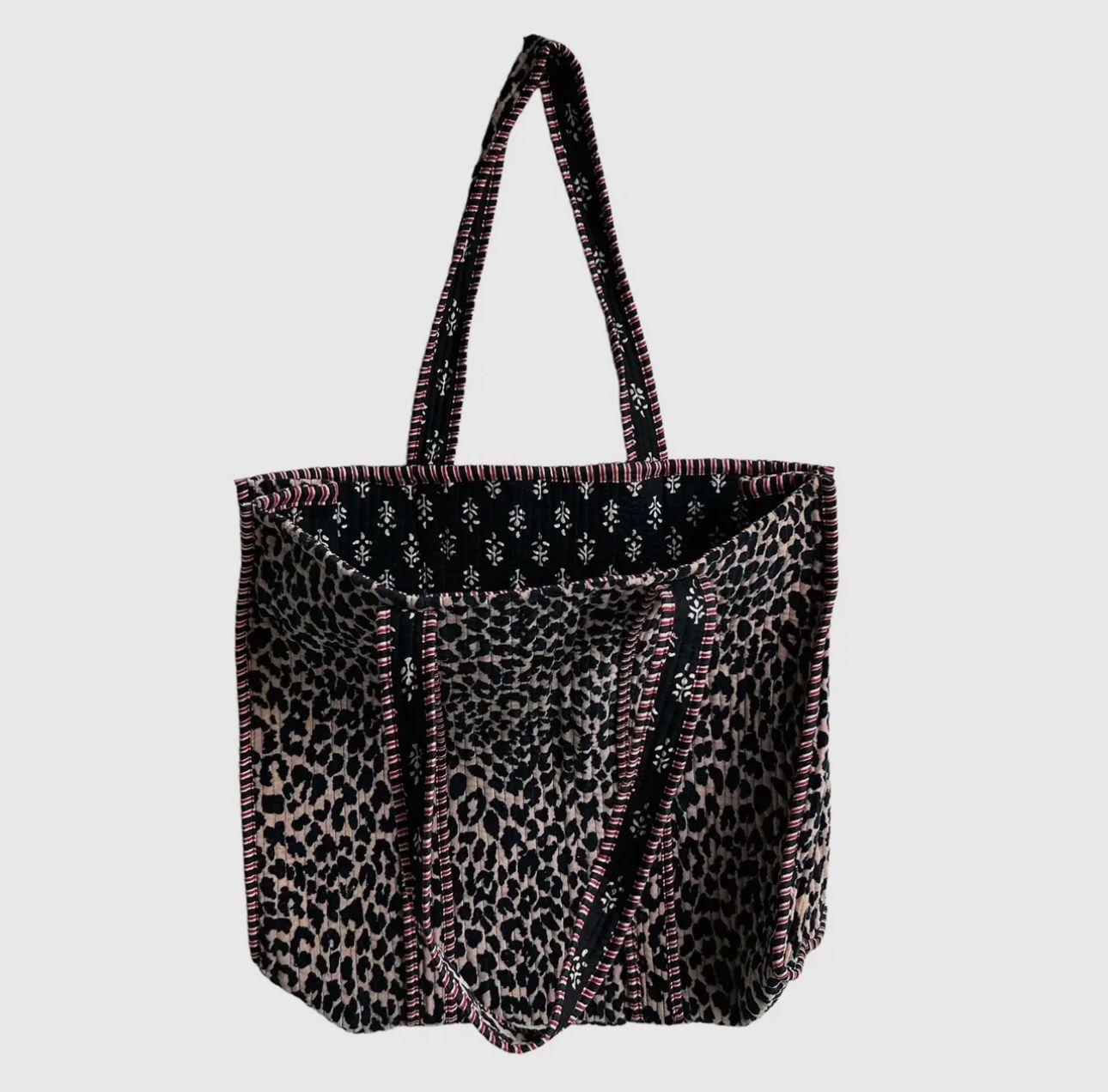 PREORDER Leopard Quilted Tote Bag