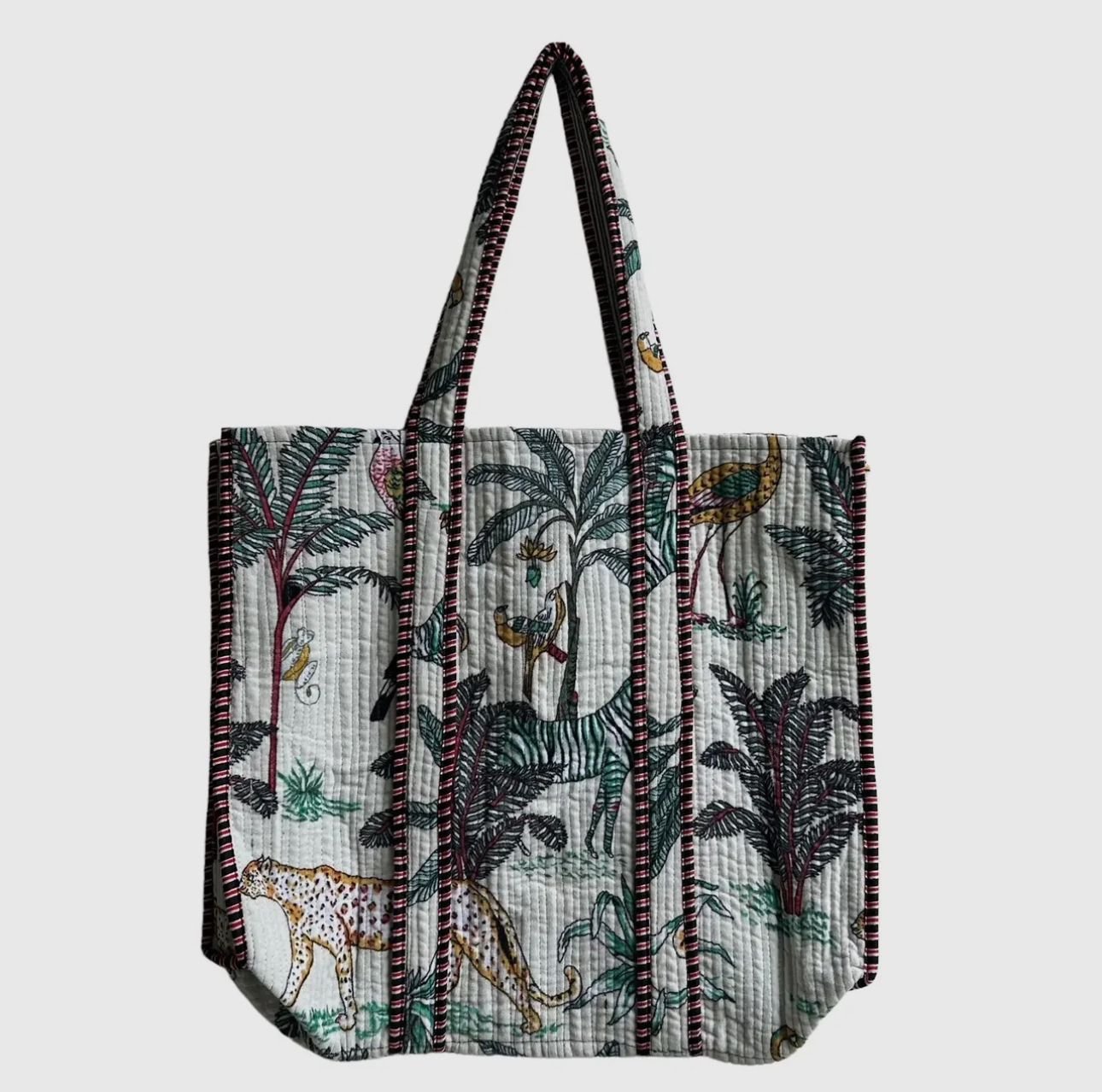 Jungle Quilted Tote Bag