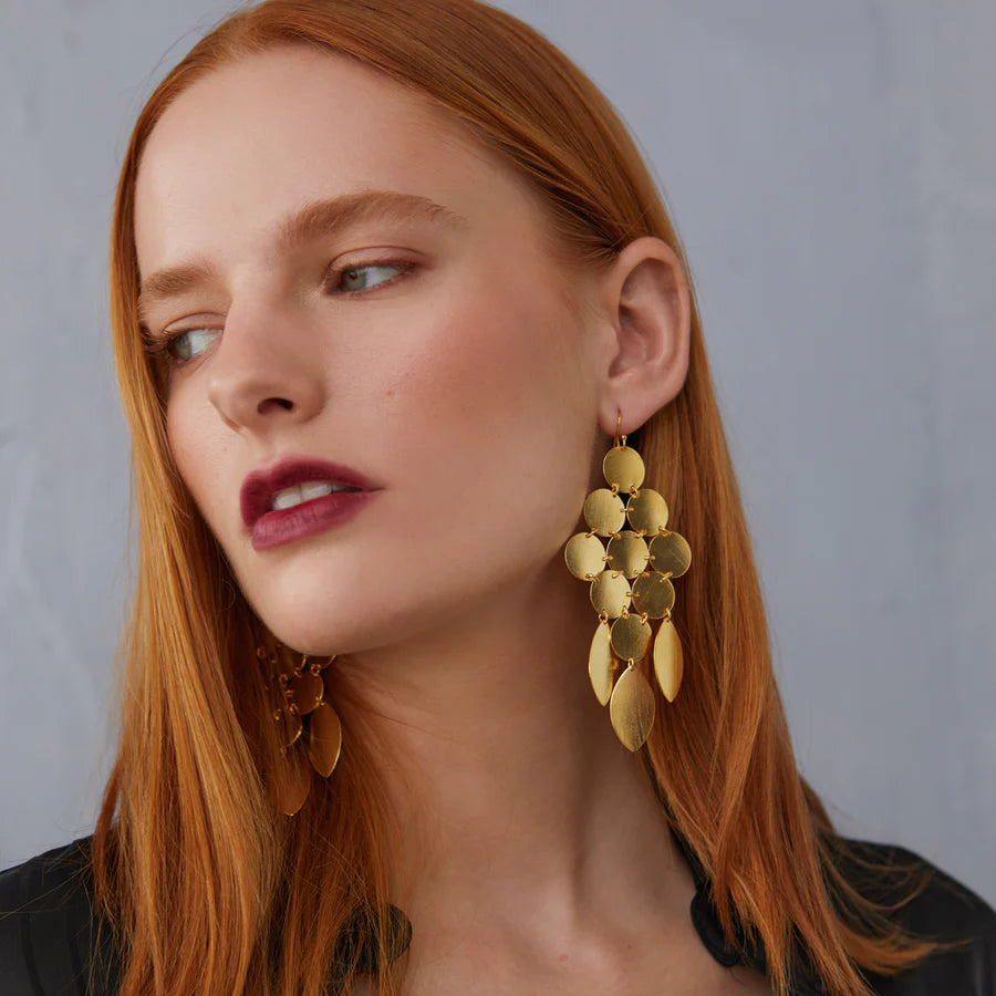 Cheyenne Gold Statement Earrings